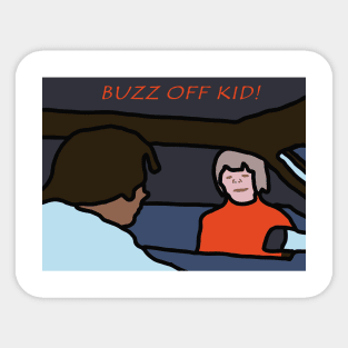 Buzz Off Kid Sticker
